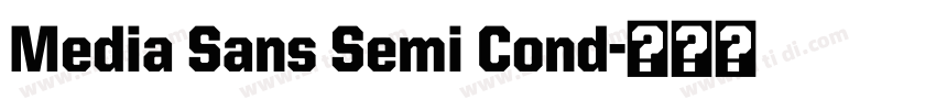 Media Sans Semi Cond字体转换